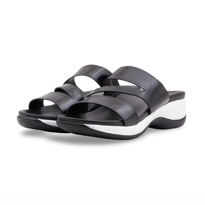 Black Formal Slipper For Ladies PU0859