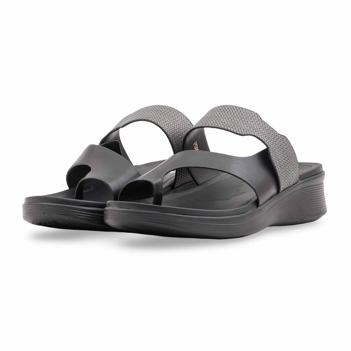 Black Formal Chappal For Women PU0864