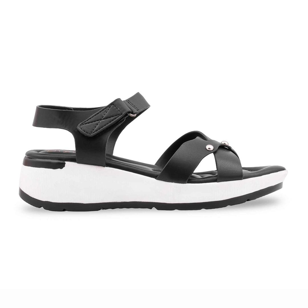 Black Formal Sandal For Ladies PU0865