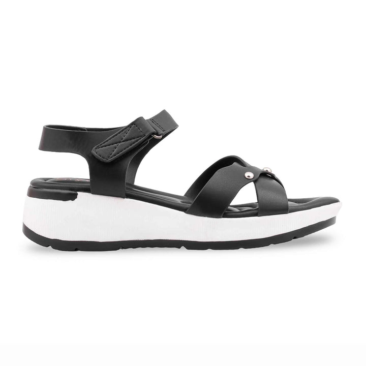 Black Formal Sandal For Ladies PU0865