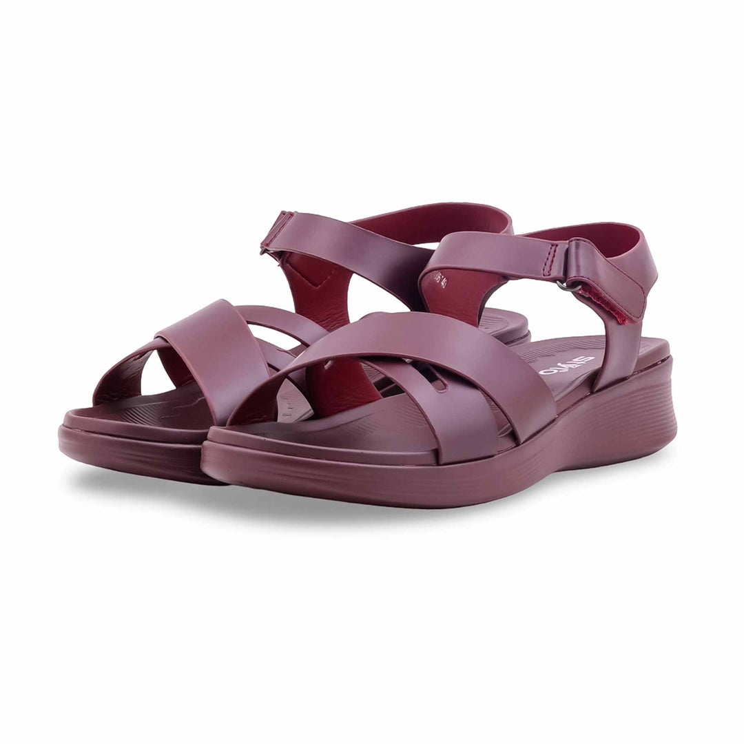 Maroon Formal Sandal For Ladies PU0866