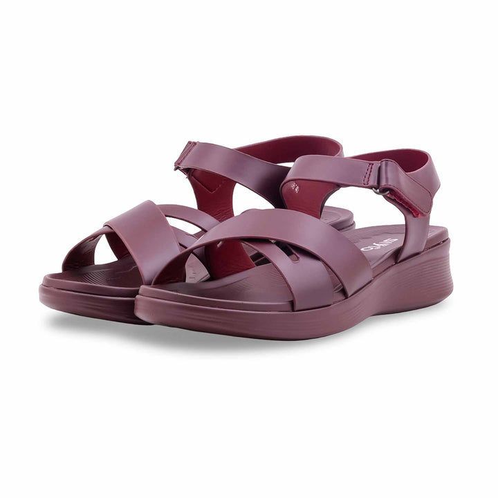 Maroon Formal Sandal For Ladies PU0866