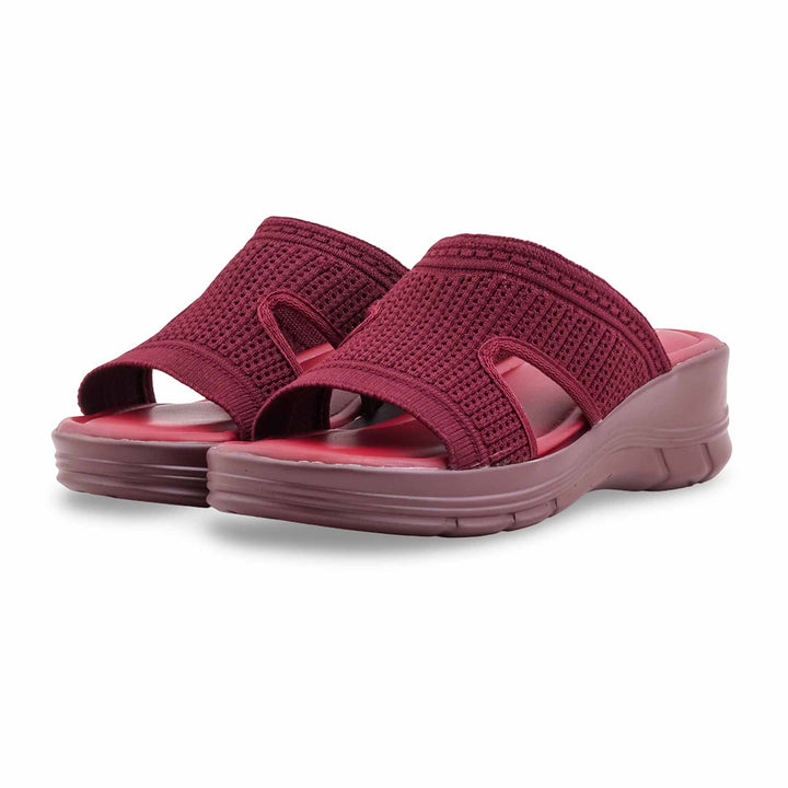 Maroon Formal Slipper For Women PU0872