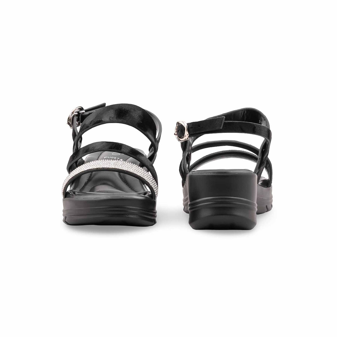 Black Formal Sandal For Women PU0874