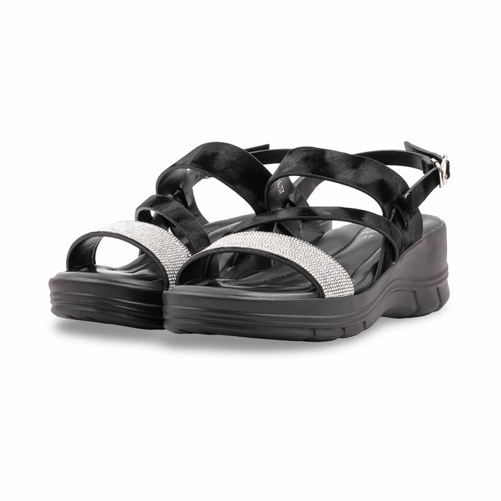 Black Formal Sandal For Women PU0874