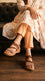 Beige Formal Sandal For Women PU0874