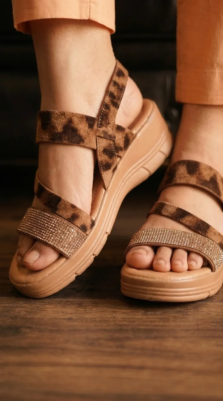 Beige Formal Sandal For Women PU0874