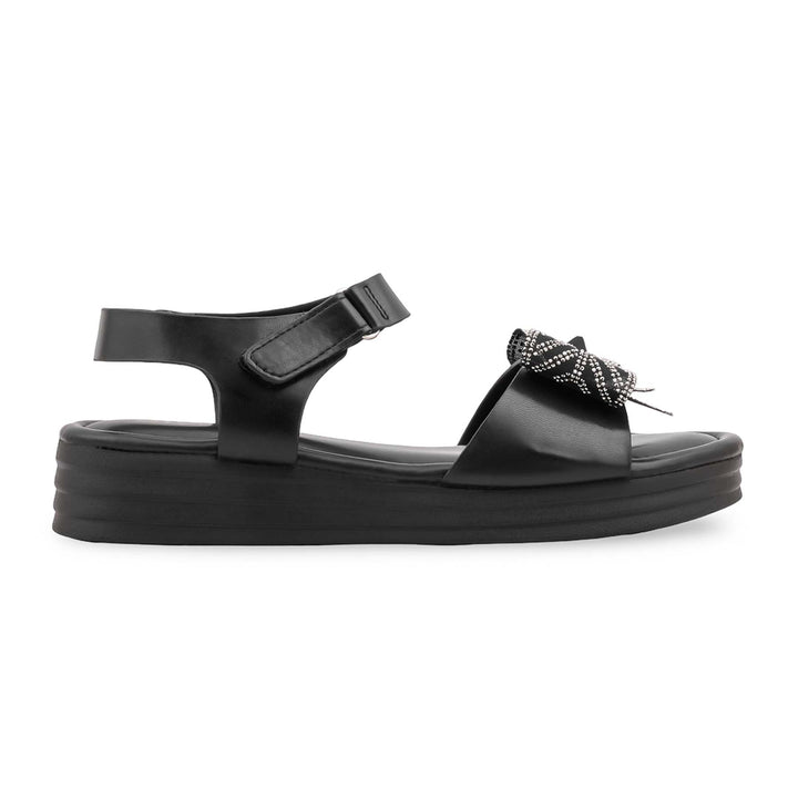 Black Formal Sandal For Women PU0876