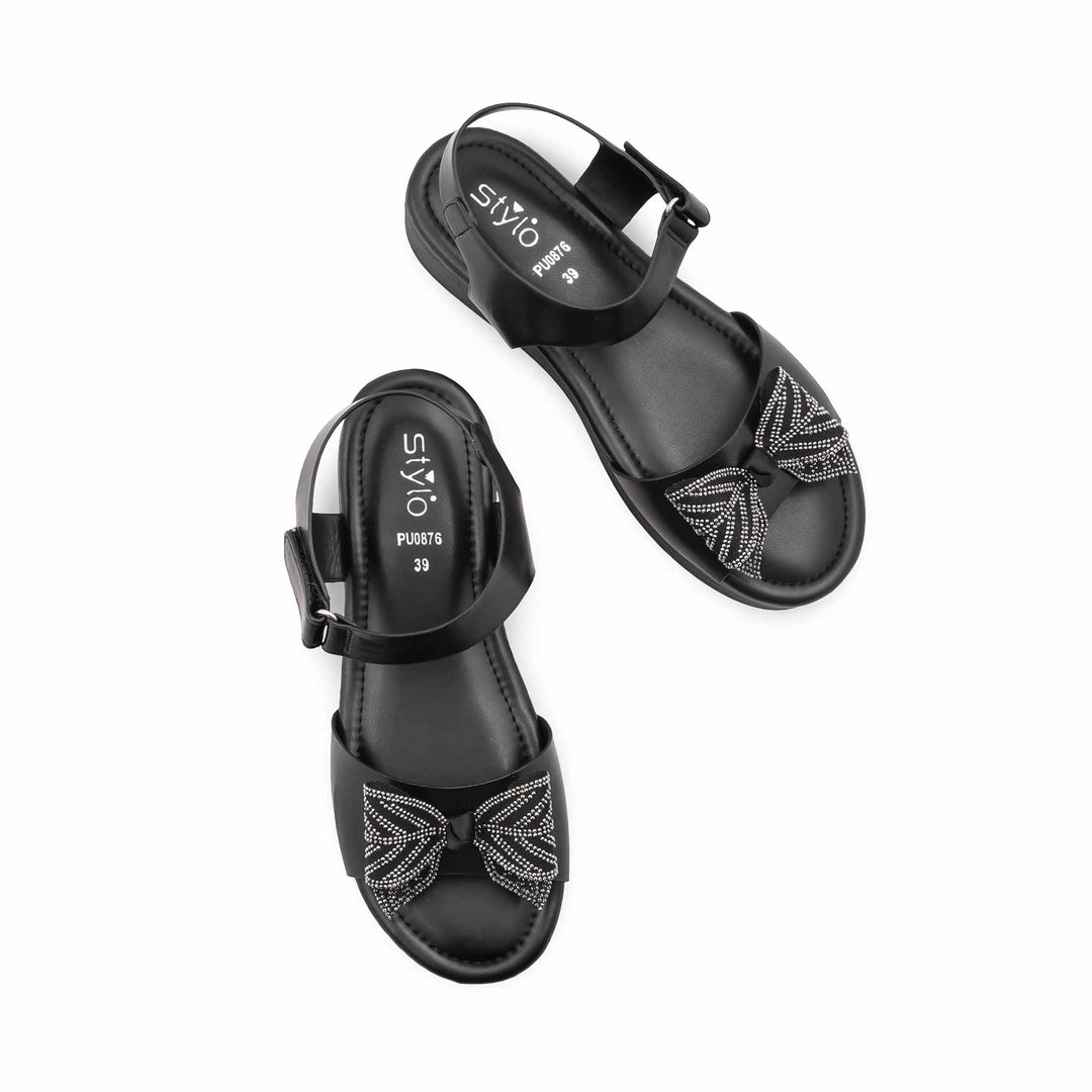 Black Formal Sandal For Women PU0876