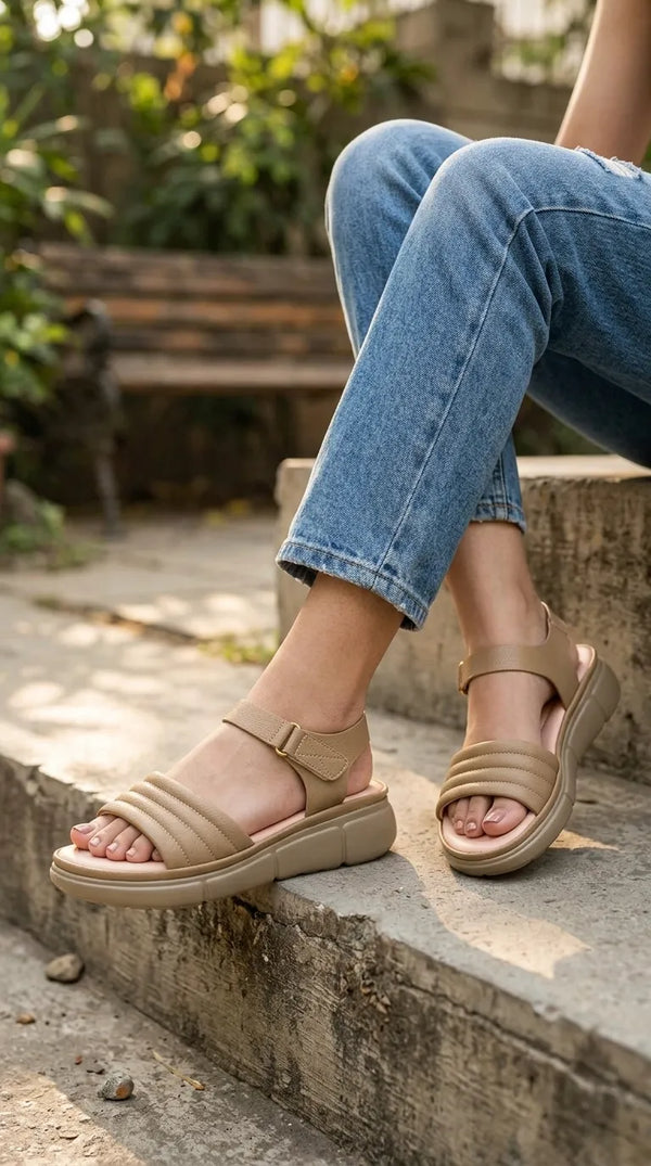 Olive Formal Sandal For Women PU0881