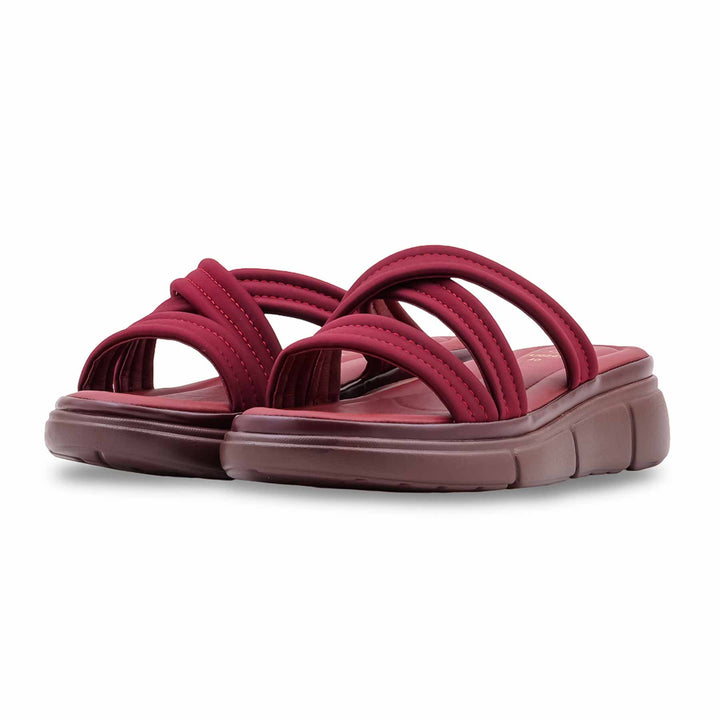 Maroon Formal Slipper For Women PU0882