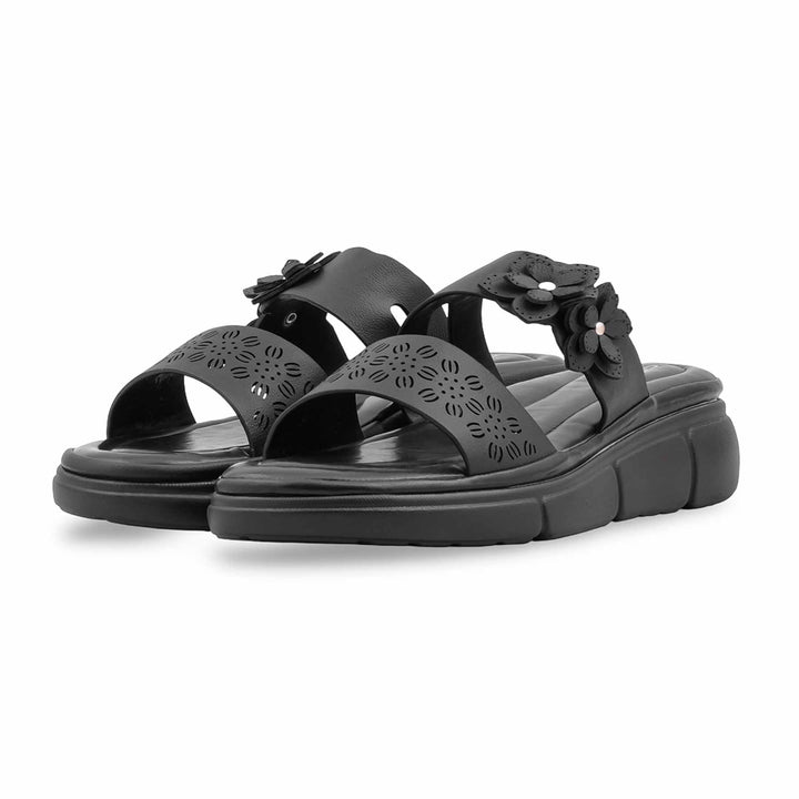 Black Formal Slipper For Women PU0883