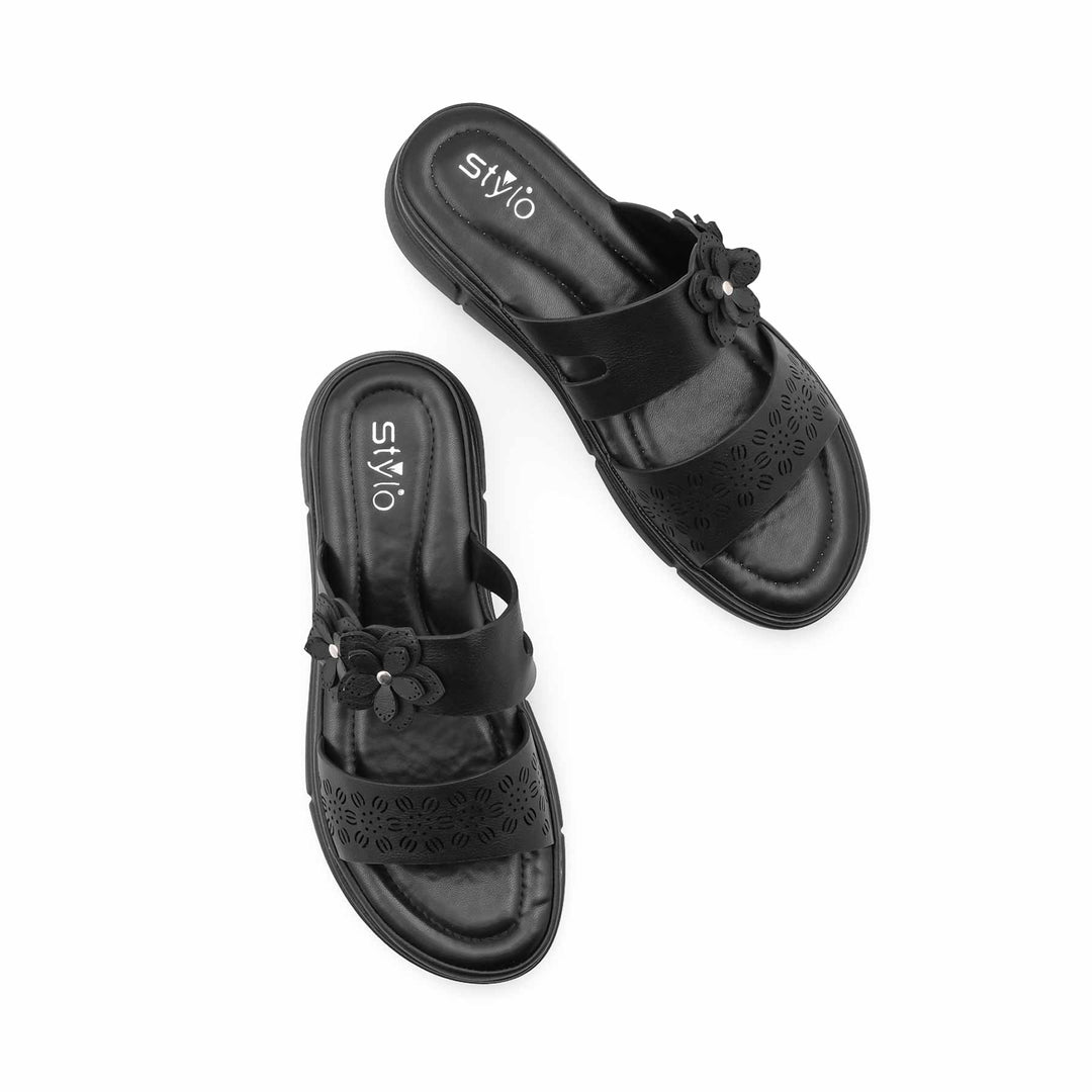 Black Formal Slipper For Women PU0883