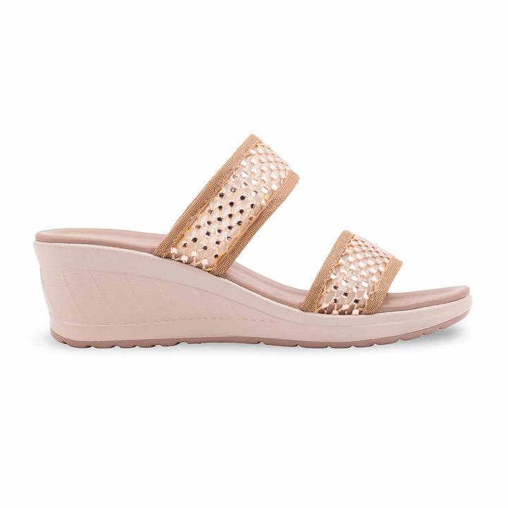 Beige Formal Slipper For Women PU0888
