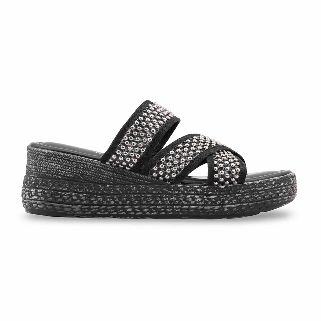 Black Formal Slipper For Women PU0889