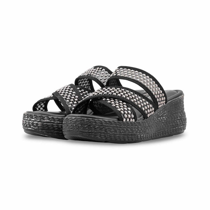 Black Formal Slipper For Women PU0889