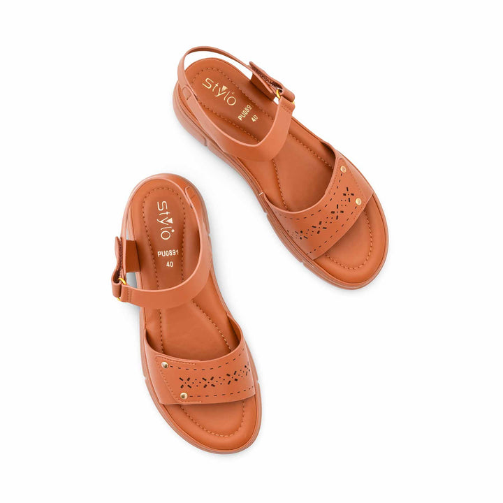 Brown Formal Sandal For Ladies PU0891