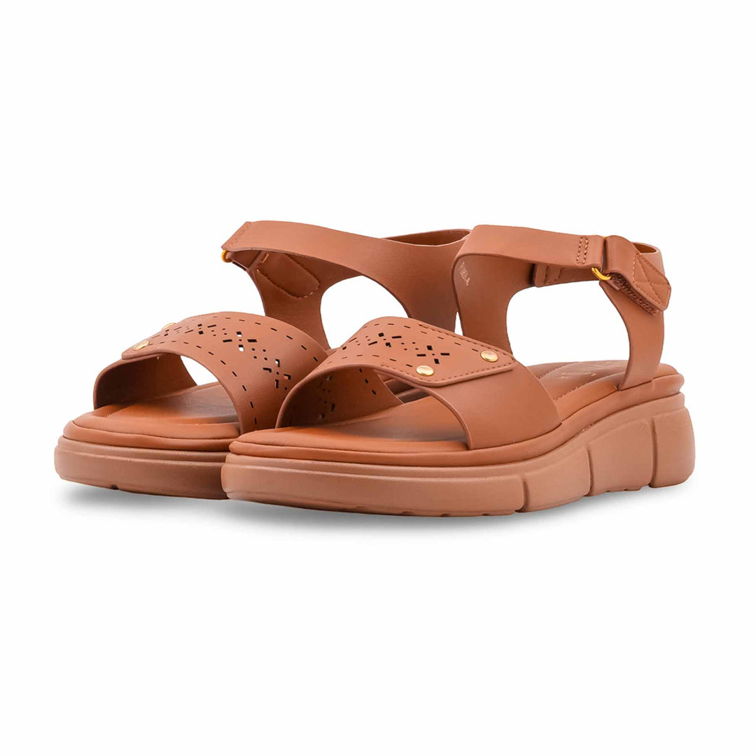 Brown Formal Sandal For Ladies PU0891