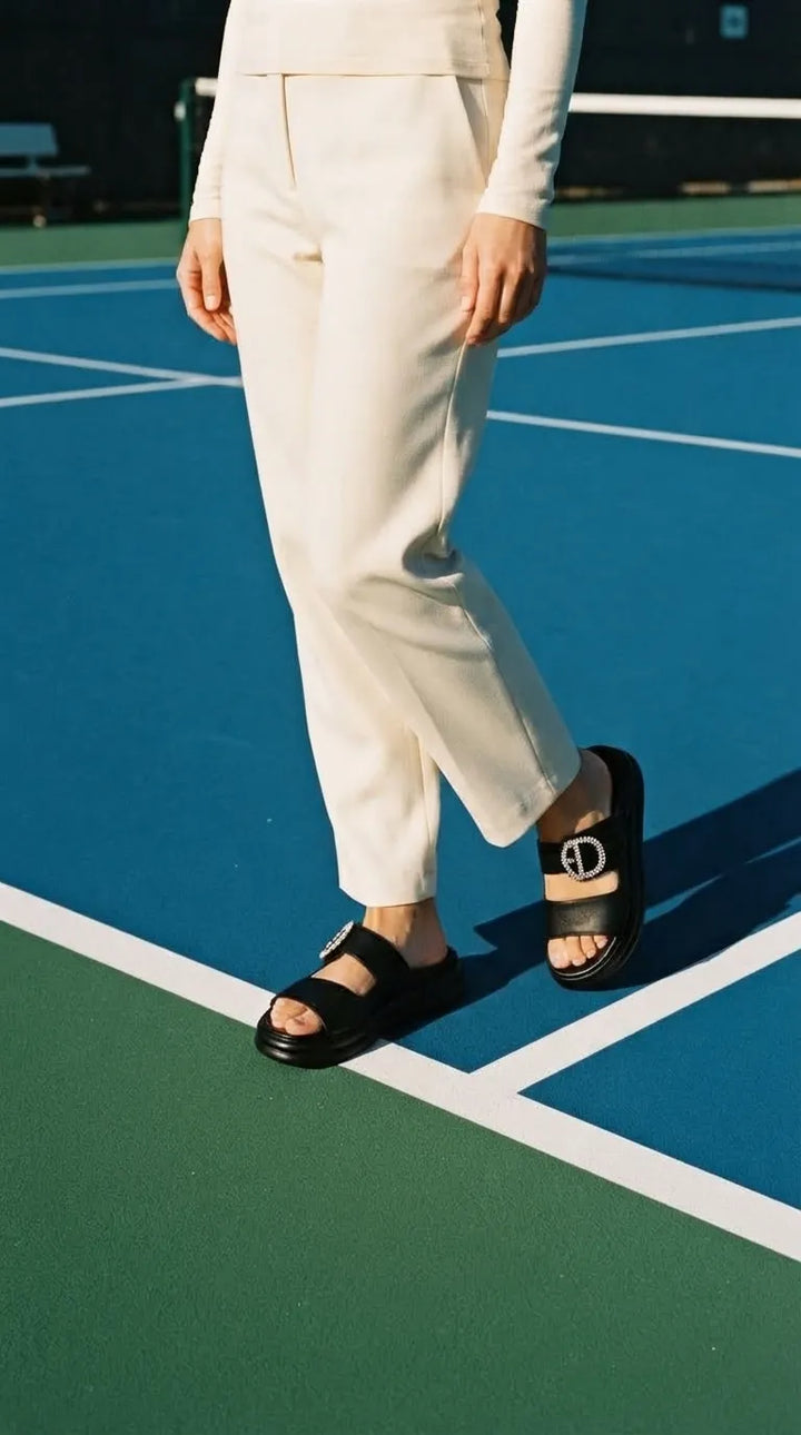 Black Formal Slipper For Women PU0893