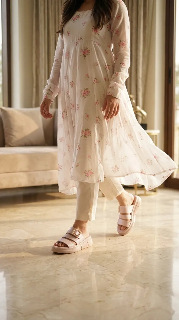 Pink Formal Slipper For Women PU0894