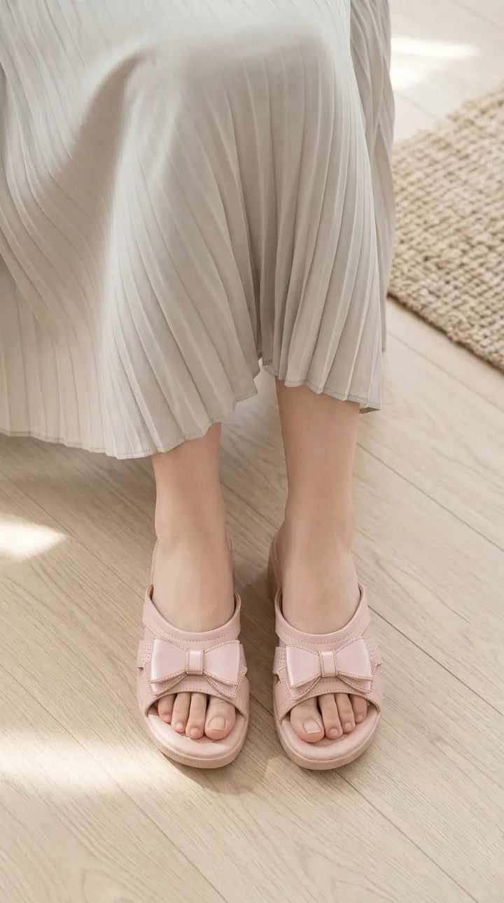 Pink Formal Slipper For Ladies PU0896