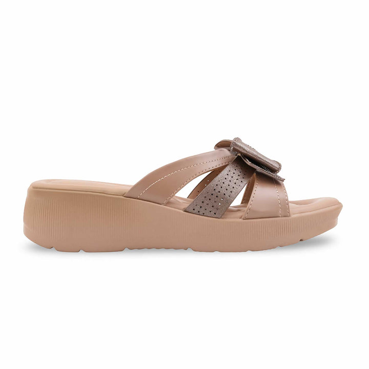Beige Formal Slipper For Women PU0896