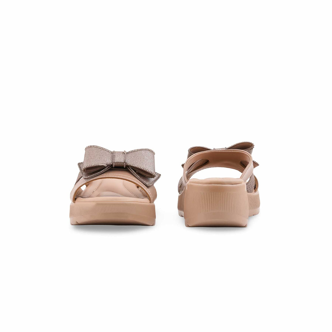 Beige Formal Slipper For Women PU0896