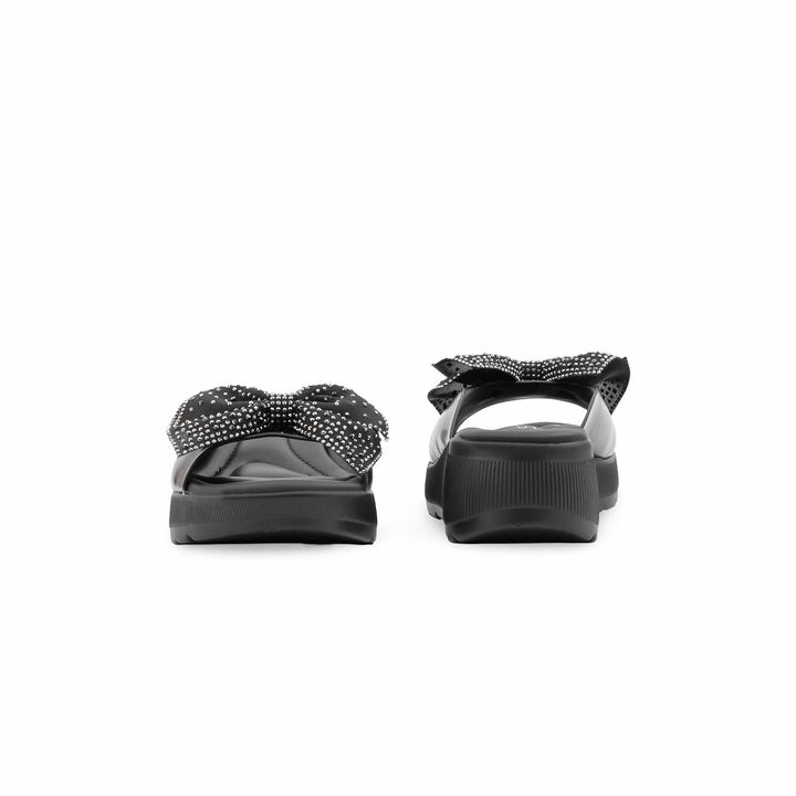 Black Formal Slipper For Women PU0898