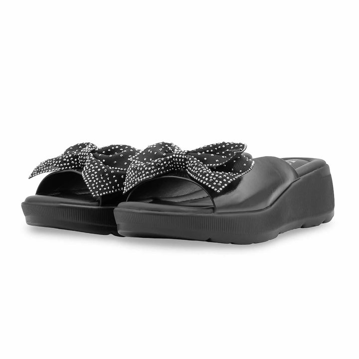 Black Formal Slipper For Women PU0898