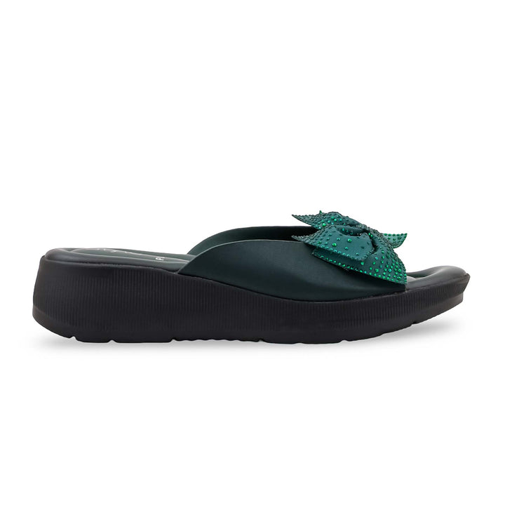 Green Formal Slipper For Women PU0898