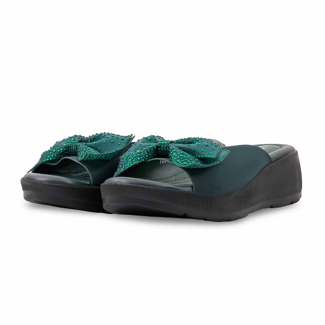 Green Formal Slipper For Women PU0898