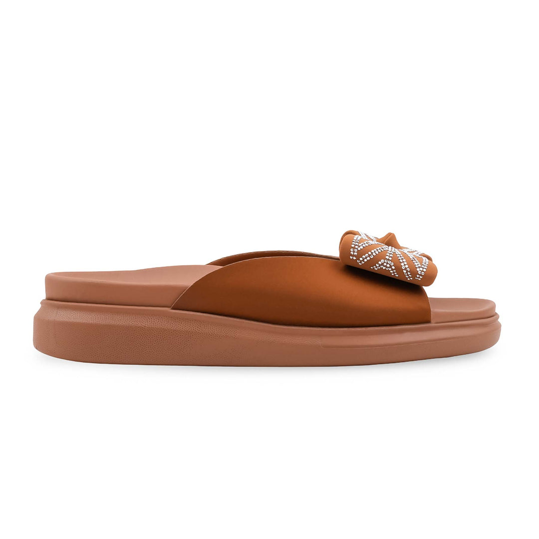 Tan Formal Slipper For Women PU0899
