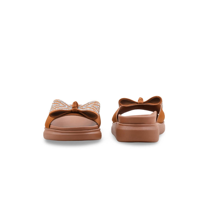 Tan Formal Slipper For Women PU0899