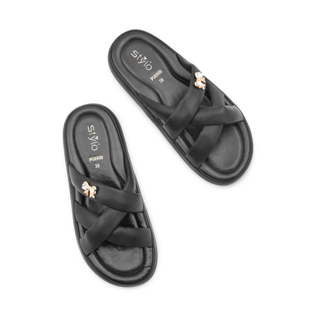 Black Formal Women Slipper PU0900