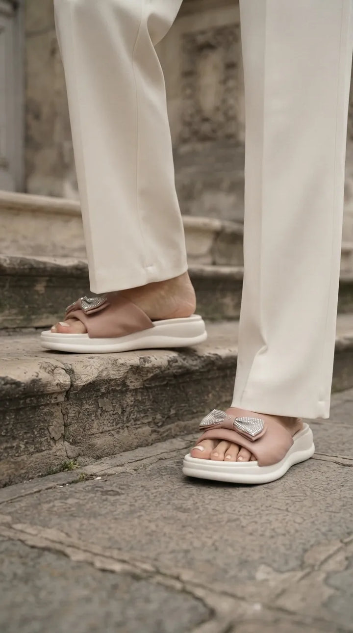Pink Formal Slipper For Women PU0902