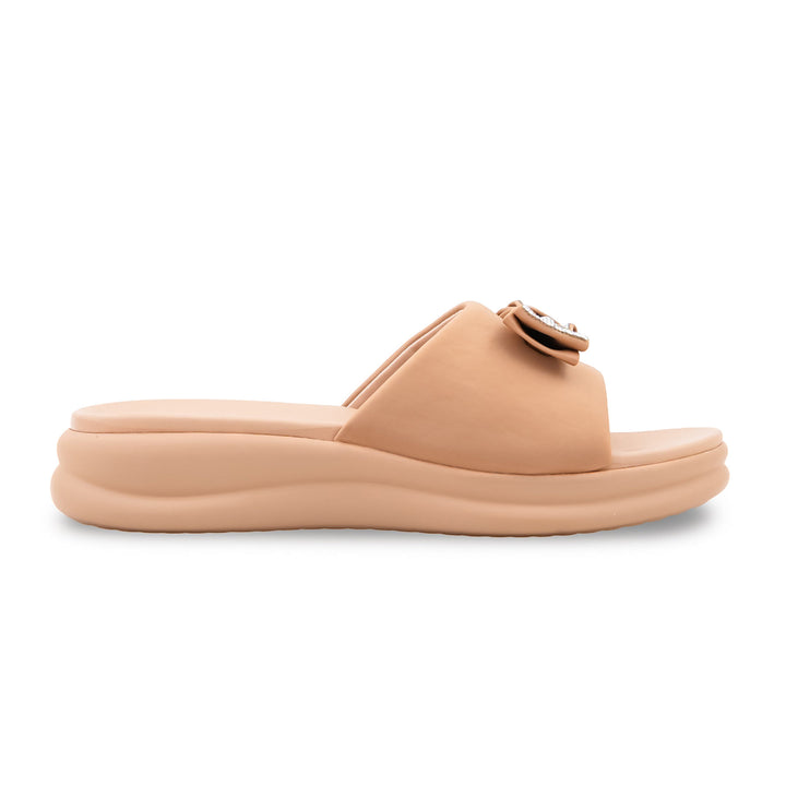 Beige Formal Slipper For Ladies PU0902