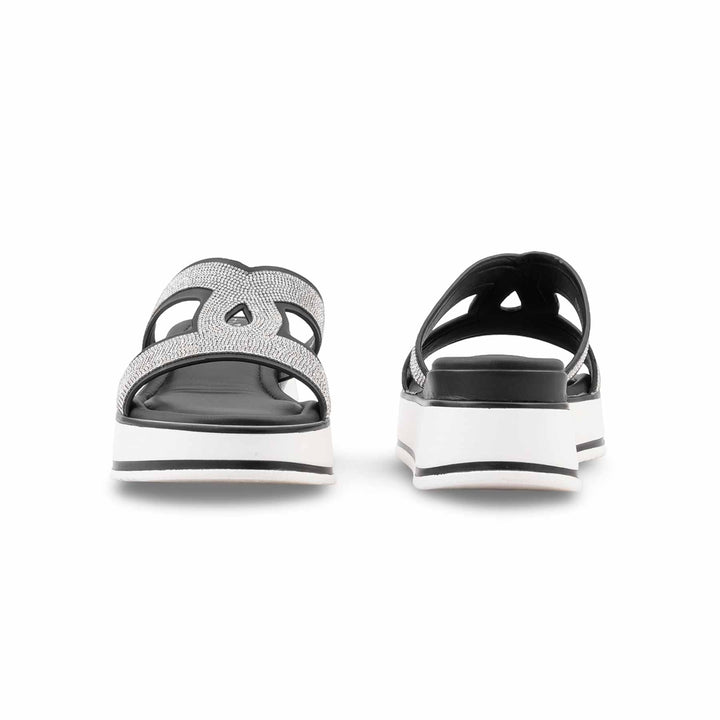 Black Formal Slipper For Ladies PU0912
