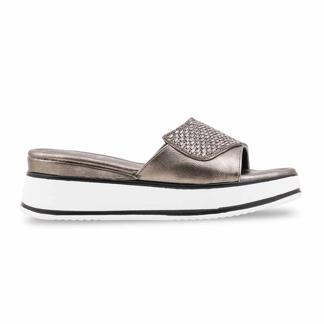 Grey Formal Slipper For Women PU0913