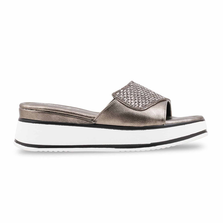 Grey Formal Slipper For Women PU0913