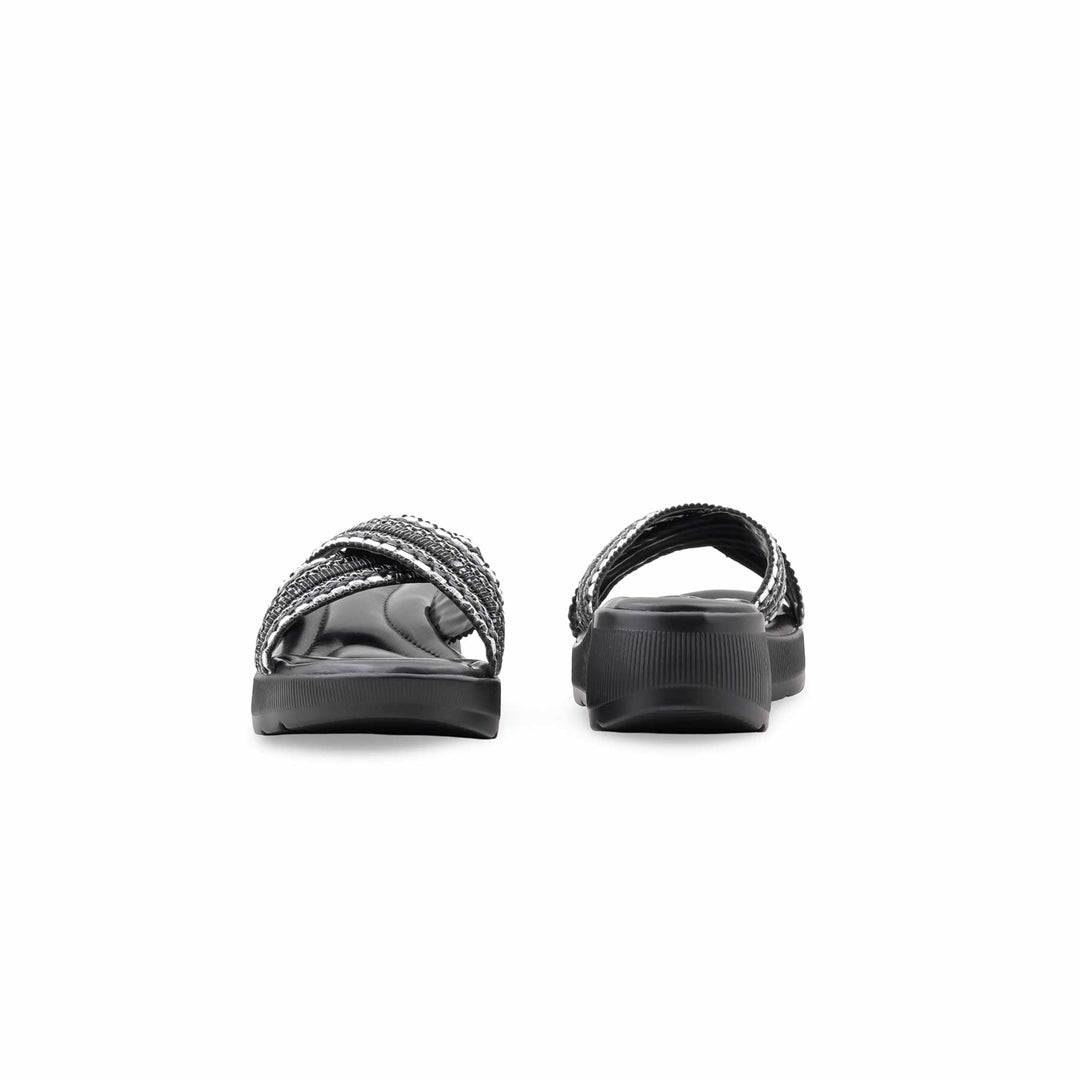Black Formal Slipper For Ladies PU0915