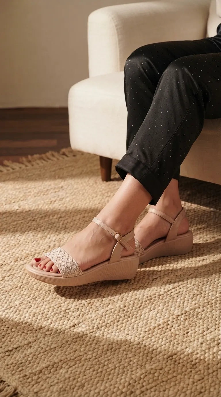 Pink Formal Slipper For Ladies PU0916