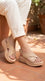 Beige Formal Sandal For Women PU0917