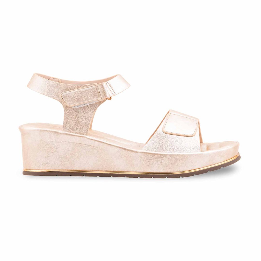 Golden Formal Sandal For Women PU0920