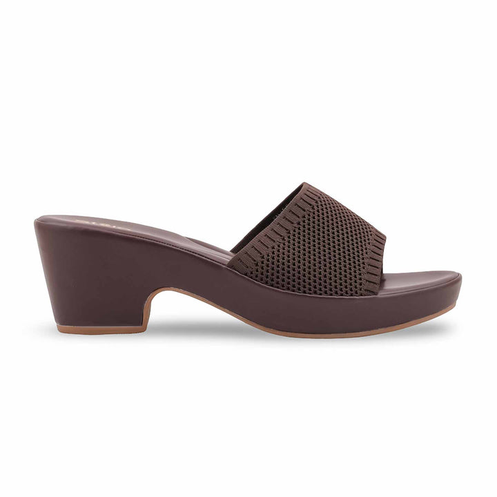 Brown Formal Slipper For Women PU0945