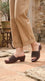 Brown Formal Slipper For Women PU0945