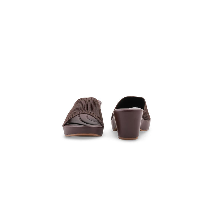Brown Formal Slipper For Women PU0945