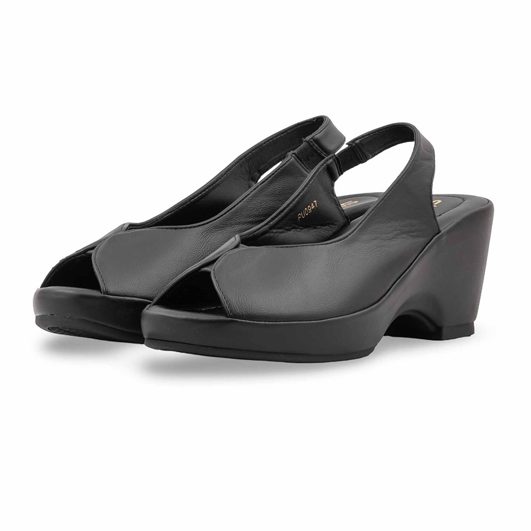 Black Formal Slipper For Women PU0947