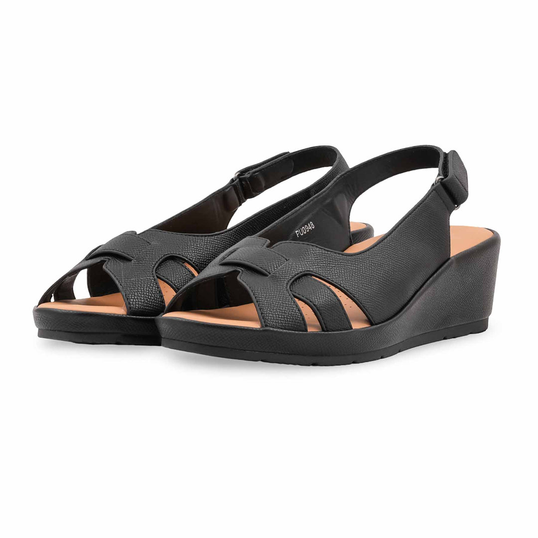 Black Formal Slipper For Women PU0948