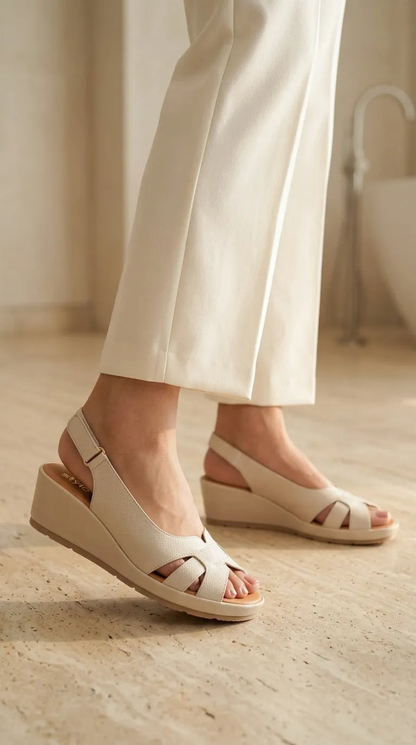 Beige Formal Slipper For Women PU0948