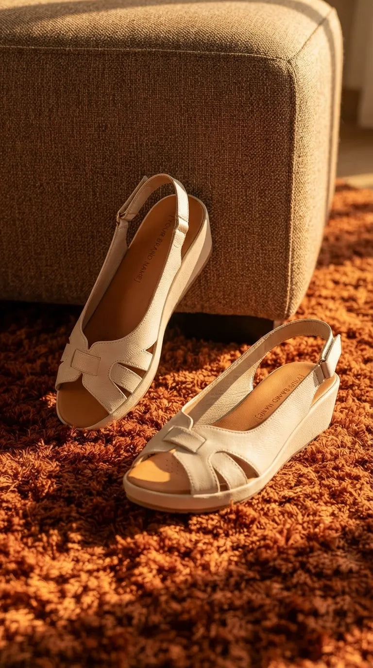Beige Formal Slipper For Women PU0948